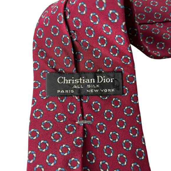Christian Dior Silk Tie Red - Picture 3 of 3